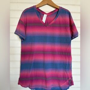 IVIVVA by Lululemon girls size 12 super soft stripped shirt